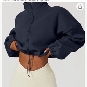 🆕 Zip up cropped hoodie